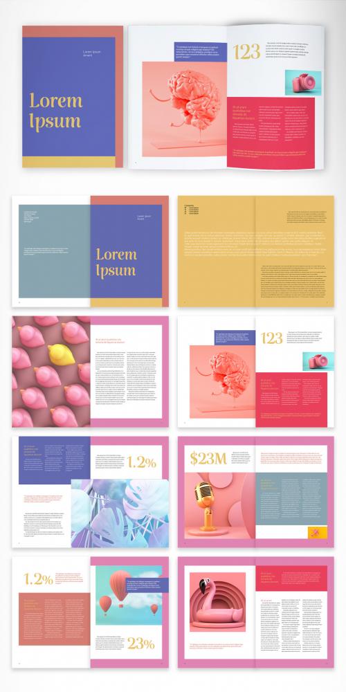 Visual and Colorful Annual Report