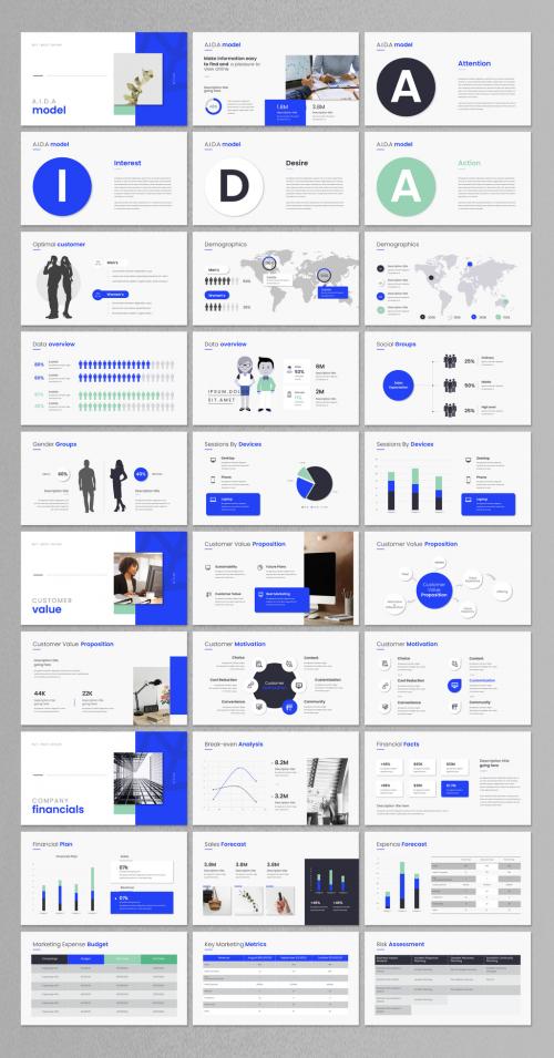 Infographic Marketing Plan Presentation Layout