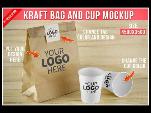 Kraft Bag and Cup