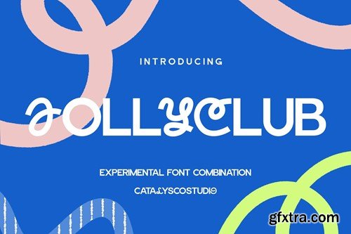 Jolly Club Experimental Font Combination XRCTCMZ