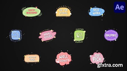 Videohive Colorful Titles 51547772