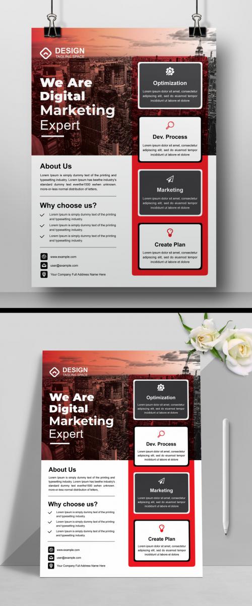Digital Marketing Flyer Layout
