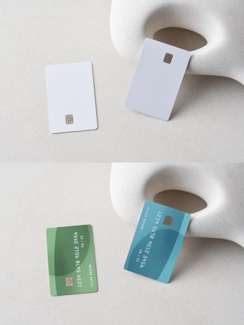 Two Credit Cards Mockup