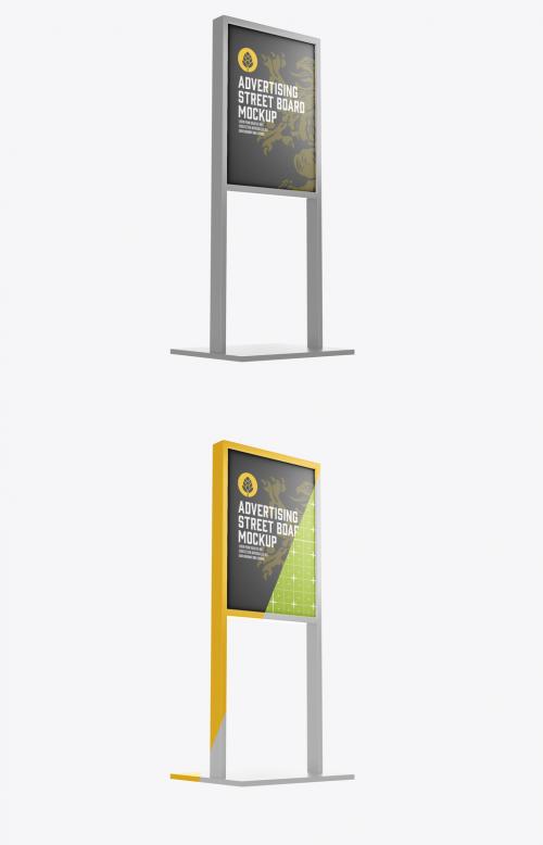 Stand Up Signboard Mockup