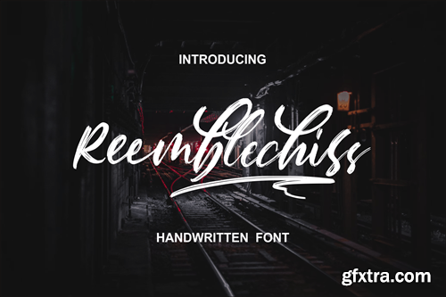 Reemblechiss - Handwriting Textured Font FLJFNA4