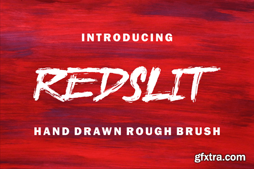 Redslit - Brush Font 5SH9XAK