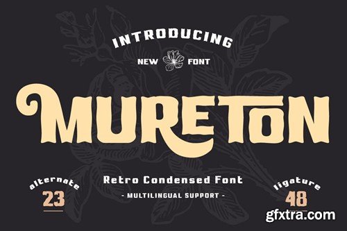 Mureton - Retro Condensed Font Y7J2M2N