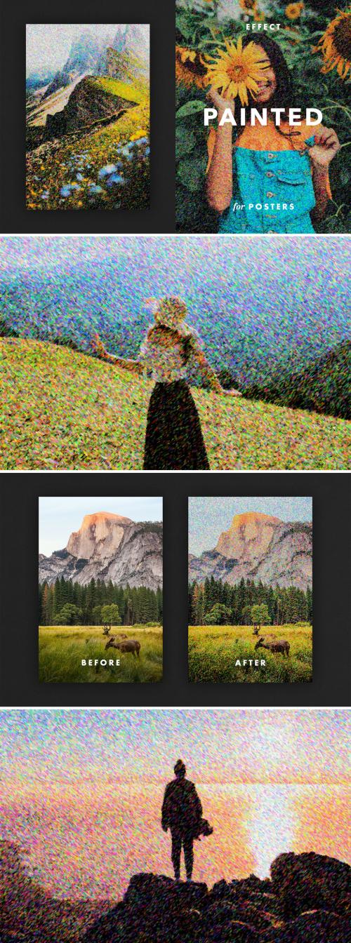 Expressionism Art Painting Photo Effect Mockup
