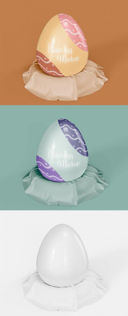 Front View of Easter Egg Mockup