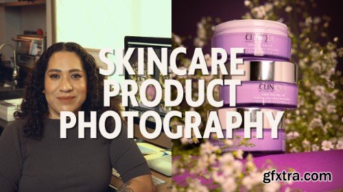Skincare Product Photography using Monochromatic Colors