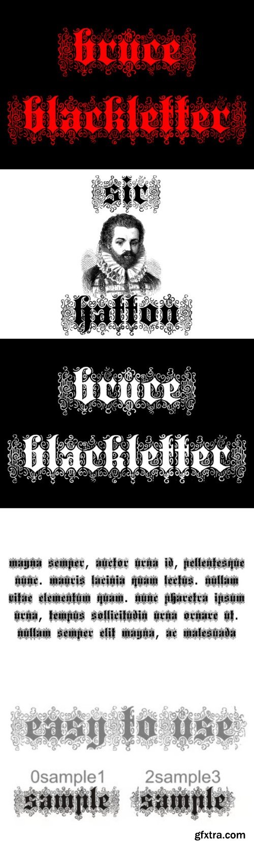 Bruce Blackletter Font