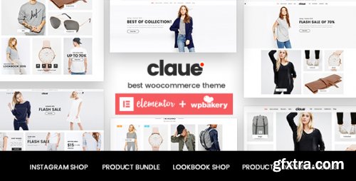 Themeforest - Claue - Clean, Minimal Elementor WooCommerce Theme 18929281 v2.2.1 - Nulled