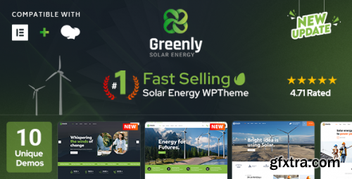 Themeforest - Greenly - Ecology & Solar Energy WordPress Theme 23183002 v7.1 - Nulled