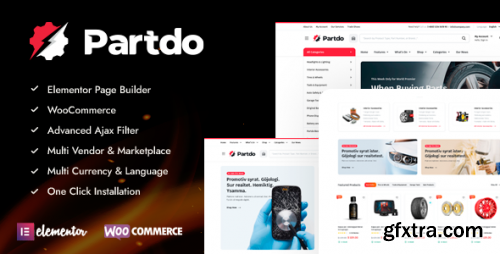 Themeforest - Partdo - Auto Parts and Tools Shop WooCommerce Theme 42047912 v1.2.0 - Nulled