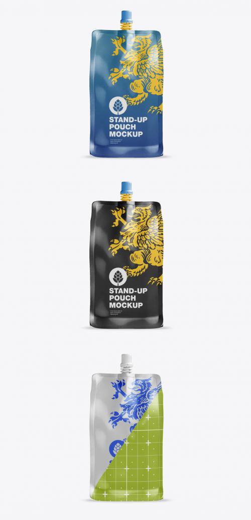Stand Up Pouch Juice Mockup