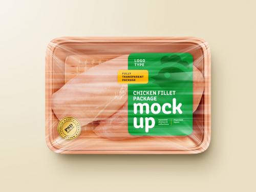 Chicken Fillet Package Mockup