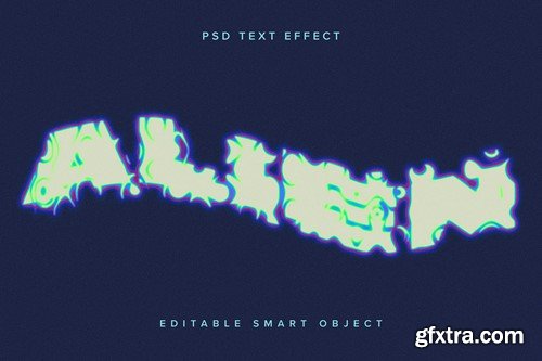 Warped and Distorted PSD Text Effect GDWWXCD