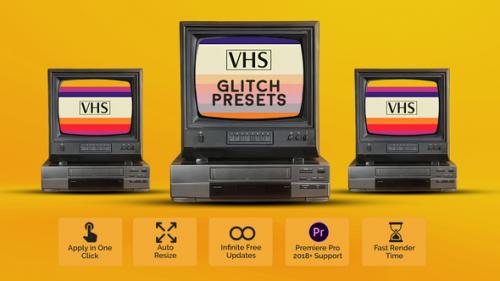 Videohive - VHS Glitch Presets - 51524996