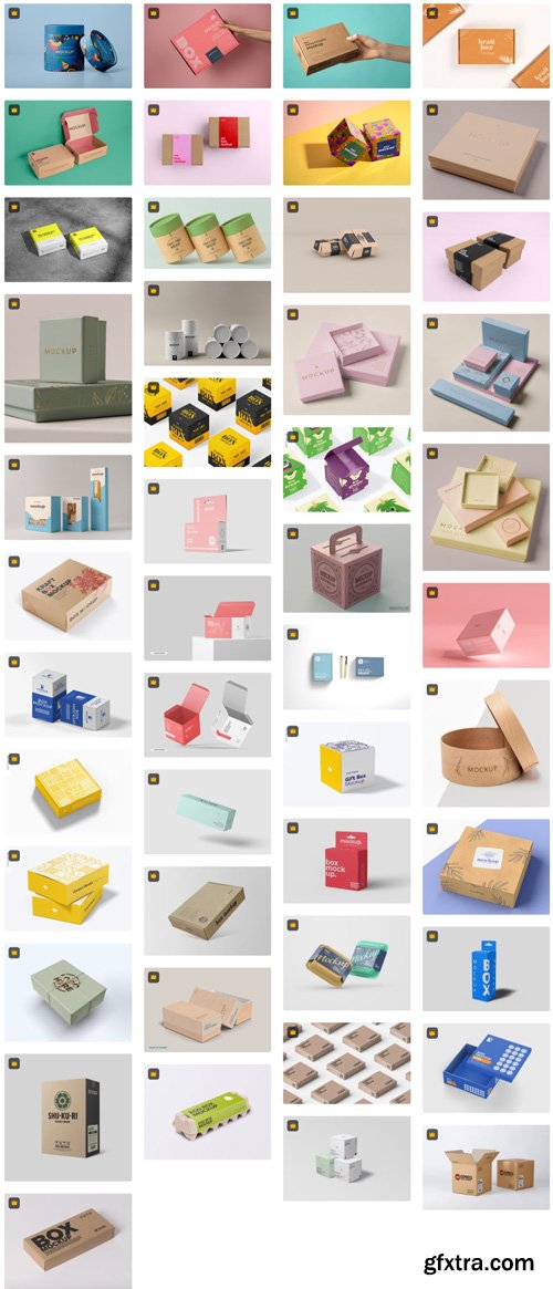 Boxes Mockups Collections