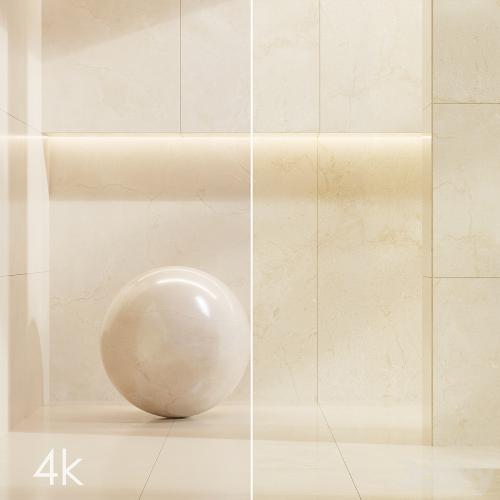 Cifre Ceramica Set 03 - Bundle - 2 types: Beige and Cream marble / 4k