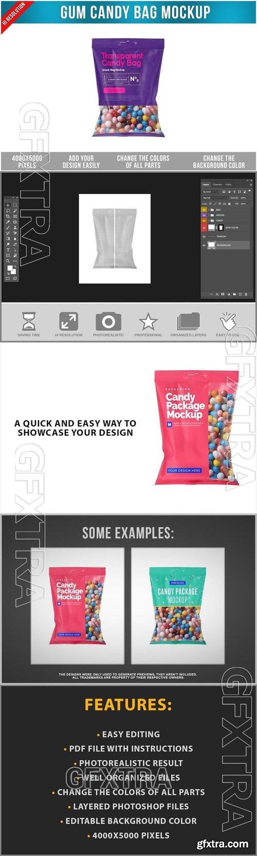 Gum Candy Bag Mockup Y8SEFLS