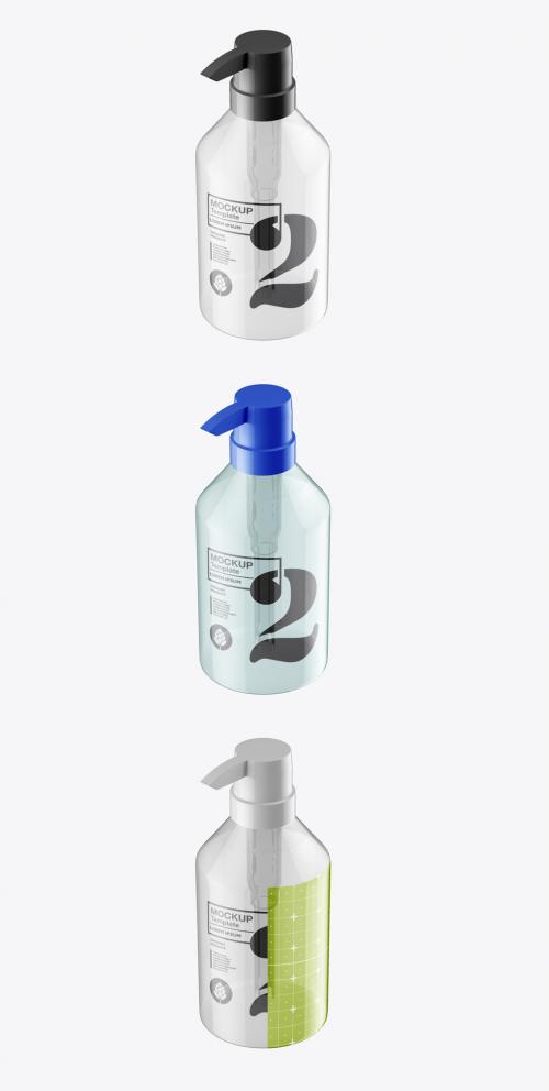Plastic Soap Bottle Mockup