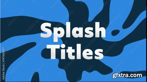 Splash 3D Text Fullscreen Title