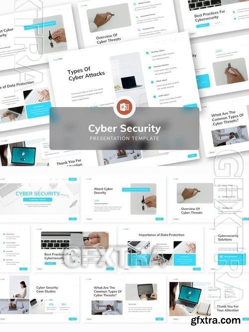 Cybersecurity Presentation Template PowerPoint YCRKVWU