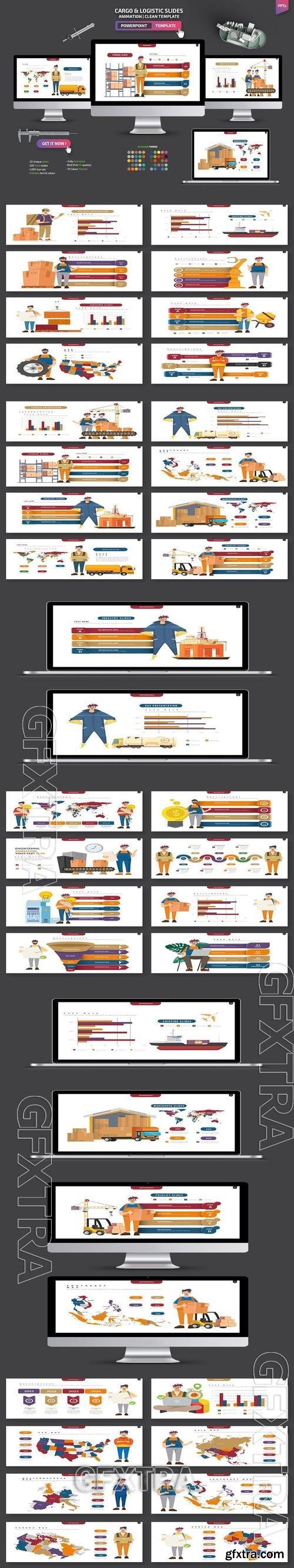 Cargo And Logistic Powerpoint Templates LRTB62W