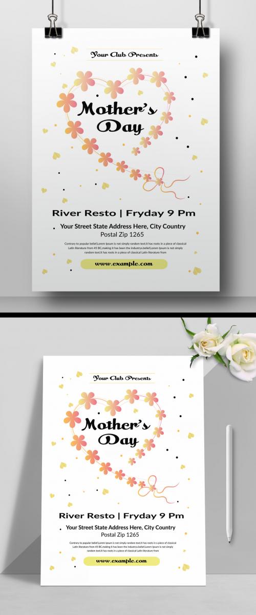 Happy Mothers Day Flyer Layout