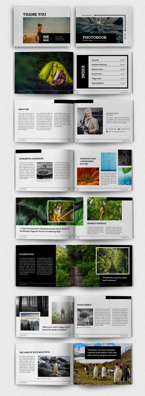 Simple Photographer Photo Book Layout