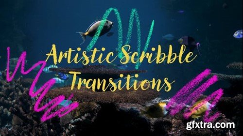 Videohive Artistic Scribble Transitions 51628533