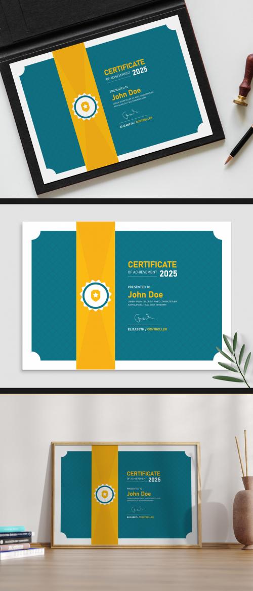 Achievement Certificate Design Layout