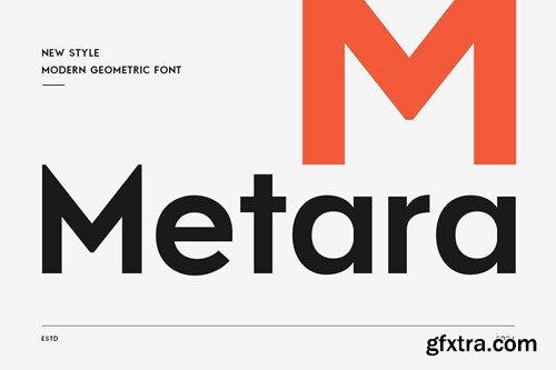 Metara - Modern Geometric Font QCGC6LL