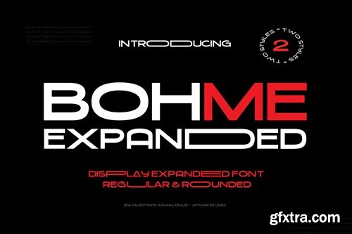 Bohme Expanded - Display Sans Serif Font Z7KF7TP