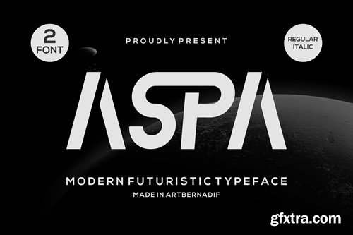 Aspa - Modern Futuristic Typeface Font E6DKBZD