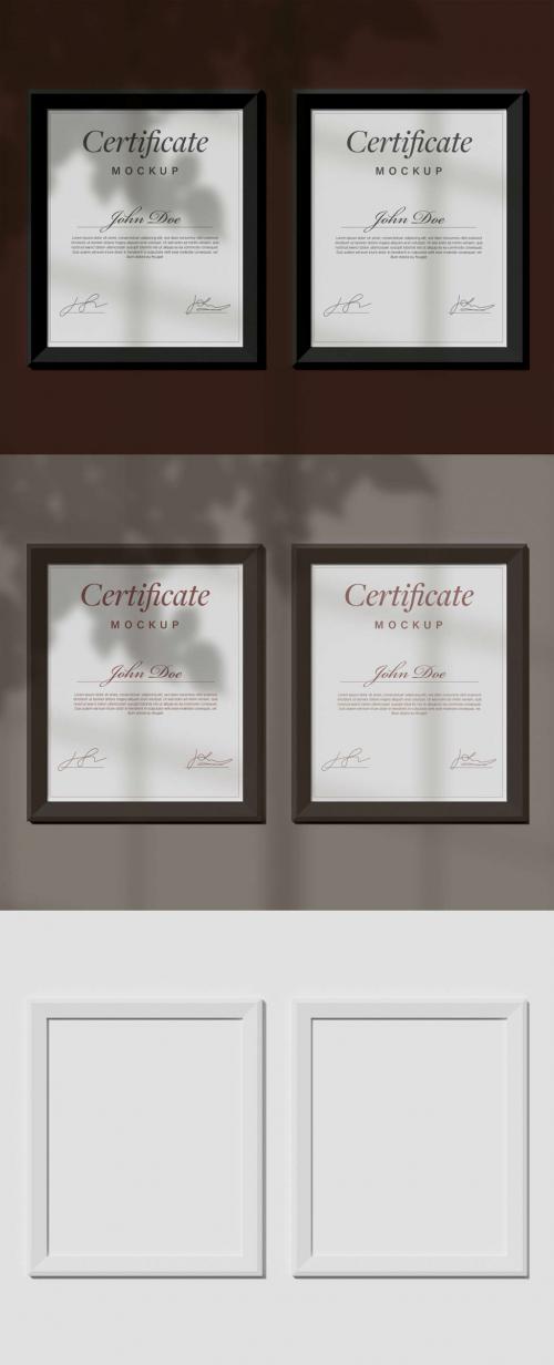 Two Certificates Mockup