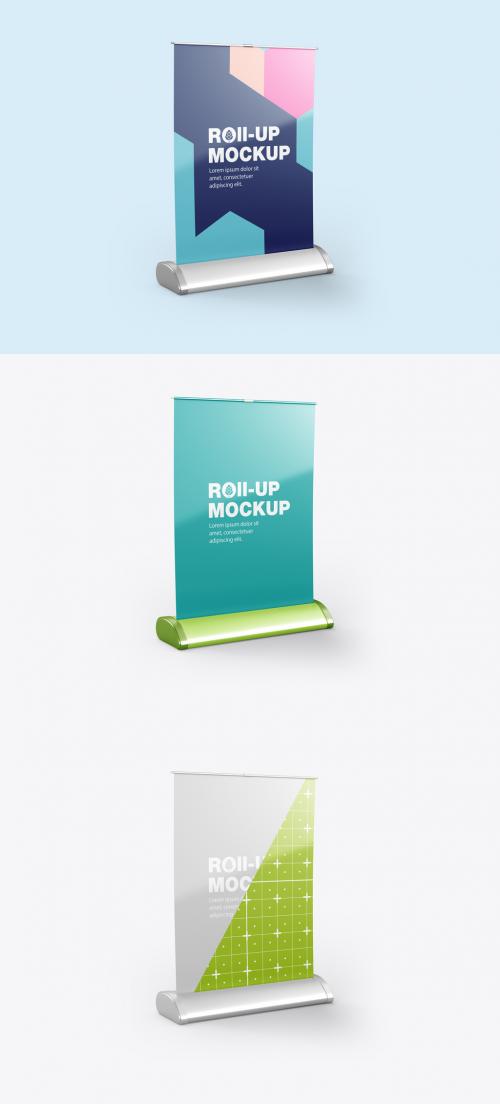 Small Roll-Up Banner Mockup
