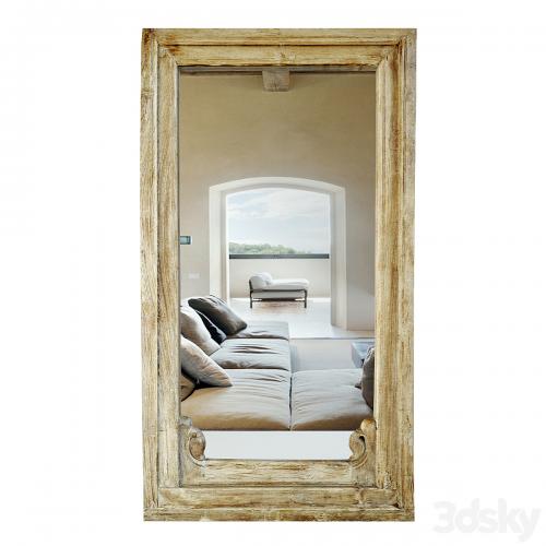 Antique Raja Window Mirror