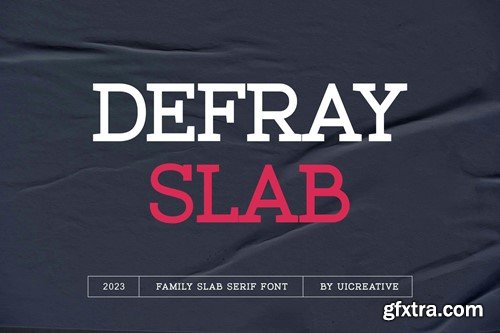 Defray Slab Font Family V3842VP