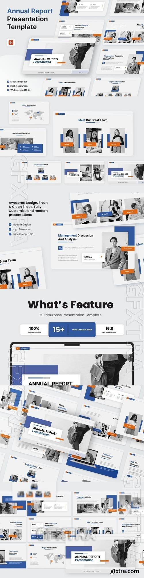 Annual Report PowerPoint Template DHCQYQQ