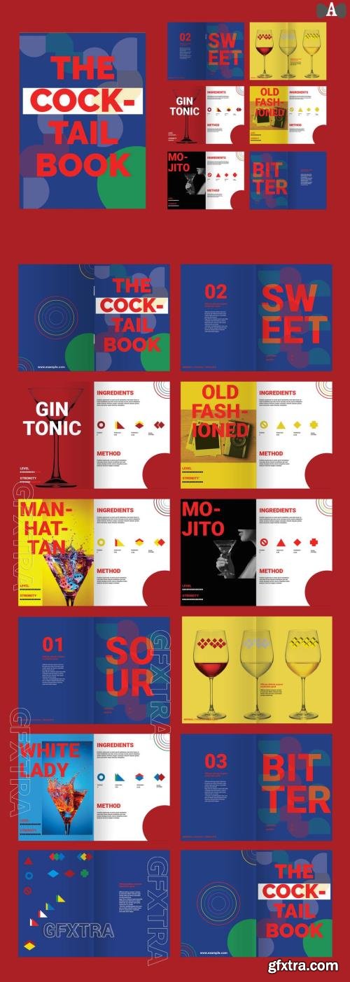 Cocktail Book Magazine Template 716636889