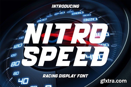 Nitro Speed - Racing Display Font J53YCPK