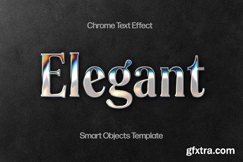 Elegant Metal Chrome Text Effect Y9UTD22