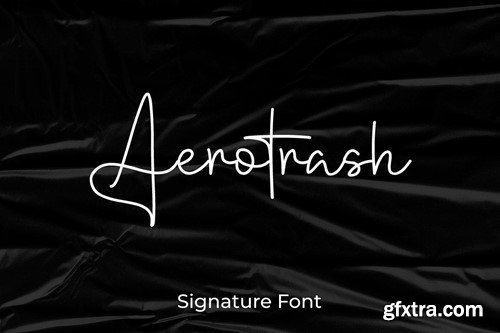 Aerotrash - Script Signature Font WH2LHN7