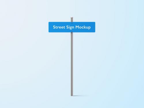 Street Direction Sign Mockup