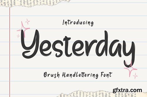 Yesterday - Brush Handwritten Font 8UT7DV2