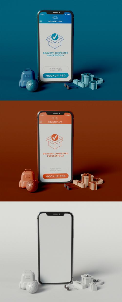 Shopping Concept Smartphone App Mockup
