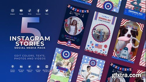 Videohive Memorial Day - 4th Of July Instagram Stories 51745546
