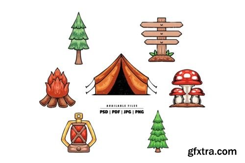 Camping Design Collections 15xPSD